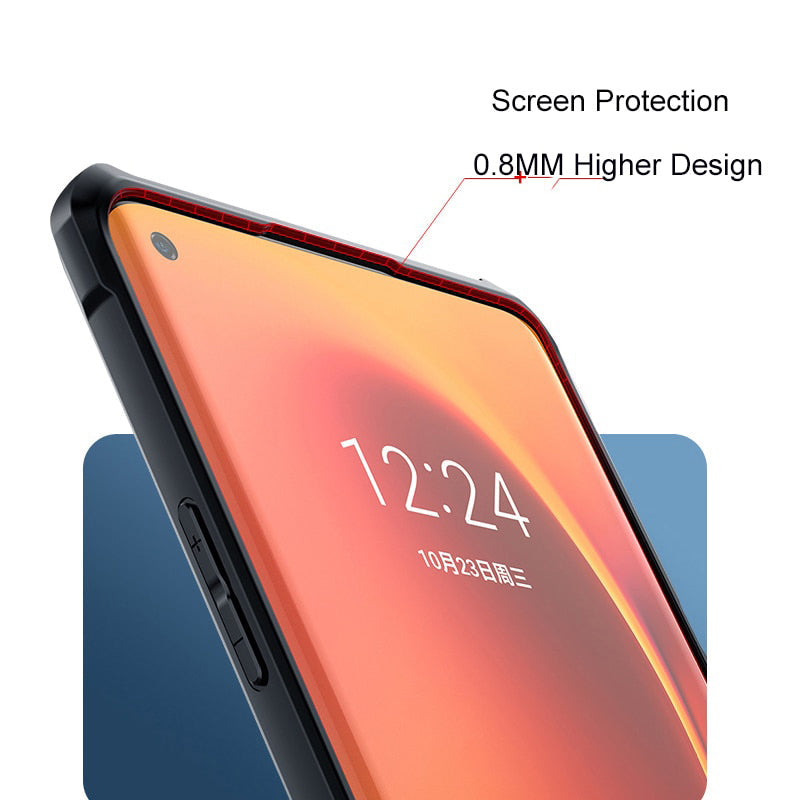 Anti-knock Heavy Duty Transparent Shockproof Bumper TPU + PC Back Case Cover for For OnePlus 8 - Premium Cases