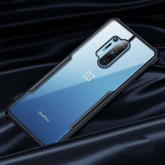 Anti-knock Heavy Duty Transparent Shockproof Bumper TPU + PC Back Case Cover for For OnePlus 8 Pro - Premium Cases