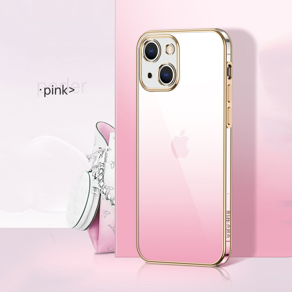 Premium Gradient Slim Soft Back Electroplated Glossy Bumper Case Cover for iPhone 13