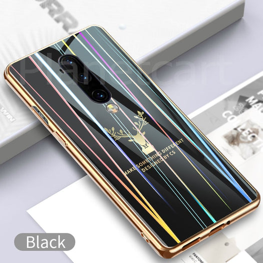 Gradient Deer Glass Back Case For Oneplus