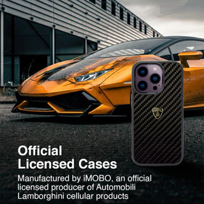 Elemento D3 Genuine Carbon Fiber Lamborghini Case for Apple iPhone 14 Series