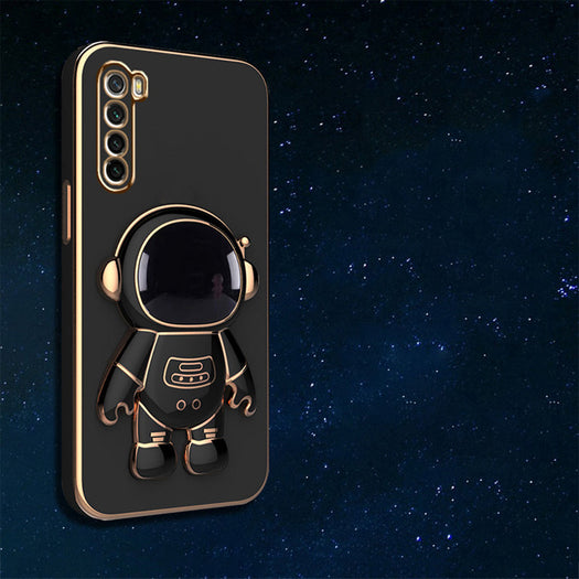 Astronaut Luxurious Gold Edge Back Case For OnePlus Nord
