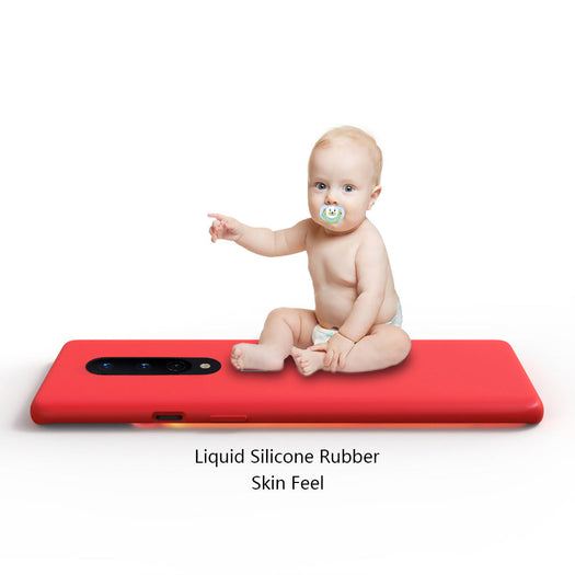 Premium Liquid Silicone Back Case Cover For OnePlus 8