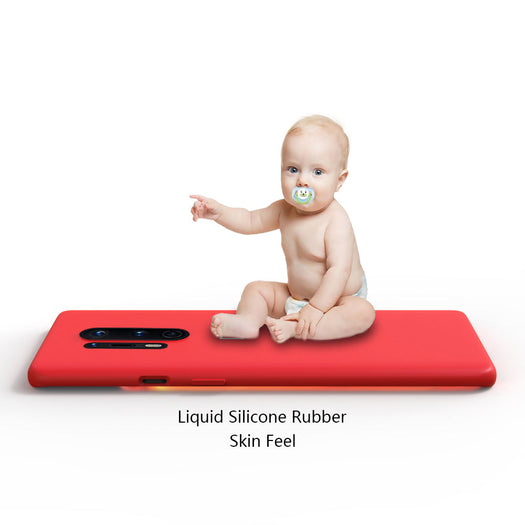 Premium Liquid Silicone Back Case Cover For OnePlus 8 Pro