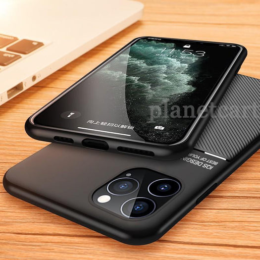 Carbon Fiber Twill Pattern Soft Tpu Case For Iphone 11 Pro