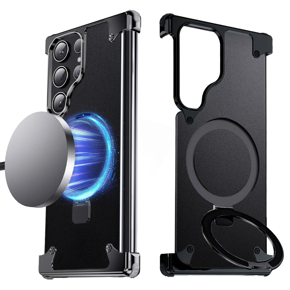 Metal Armor Kickstand Case For Samsung S24 Ultra