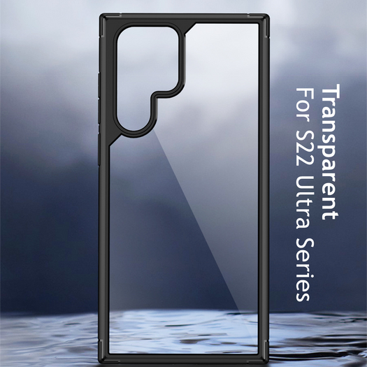 Shockproof Transparent Hard Back Soft Silicone Frame Case For Samsung Galaxy S22 - Premium Cases