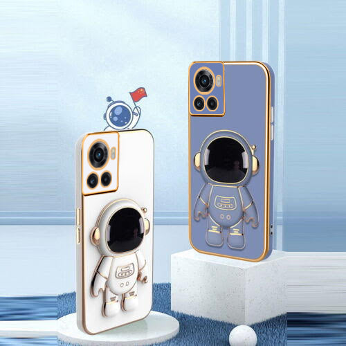 Astronaut Luxurious Gold Edge Back Case For OnePlus 10R