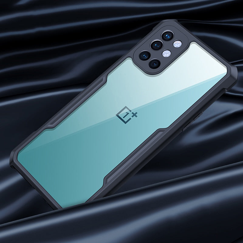 Anti-knock Heavy Duty Transparent Shockproof Bumper TPU + PC Back Case Cover for For OnePlus 9R - Premium Cases