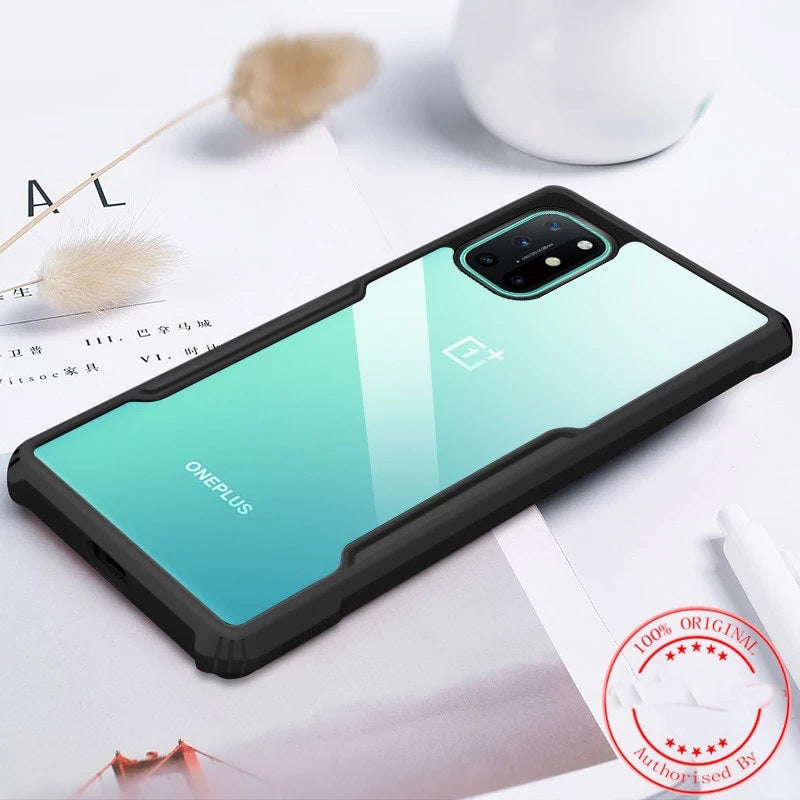 Anti-knock Heavy Duty Transparent Shockproof Bumper TPU + PC Back Case Cover for For OnePlus 8T - Premium Cases