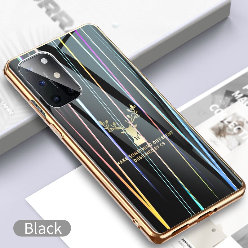 Gradient Deer Glass Back Case For Oneplus