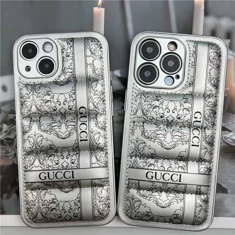 Premium Trendy Shockproof Puffer Back Case Cover for iPhone 13 Pro Max