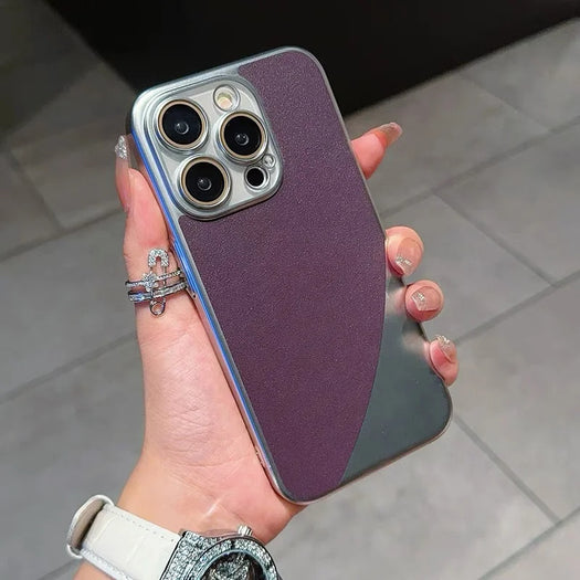 Ultra Thin Business Leather With Camera Protective Lens Case For iPhone