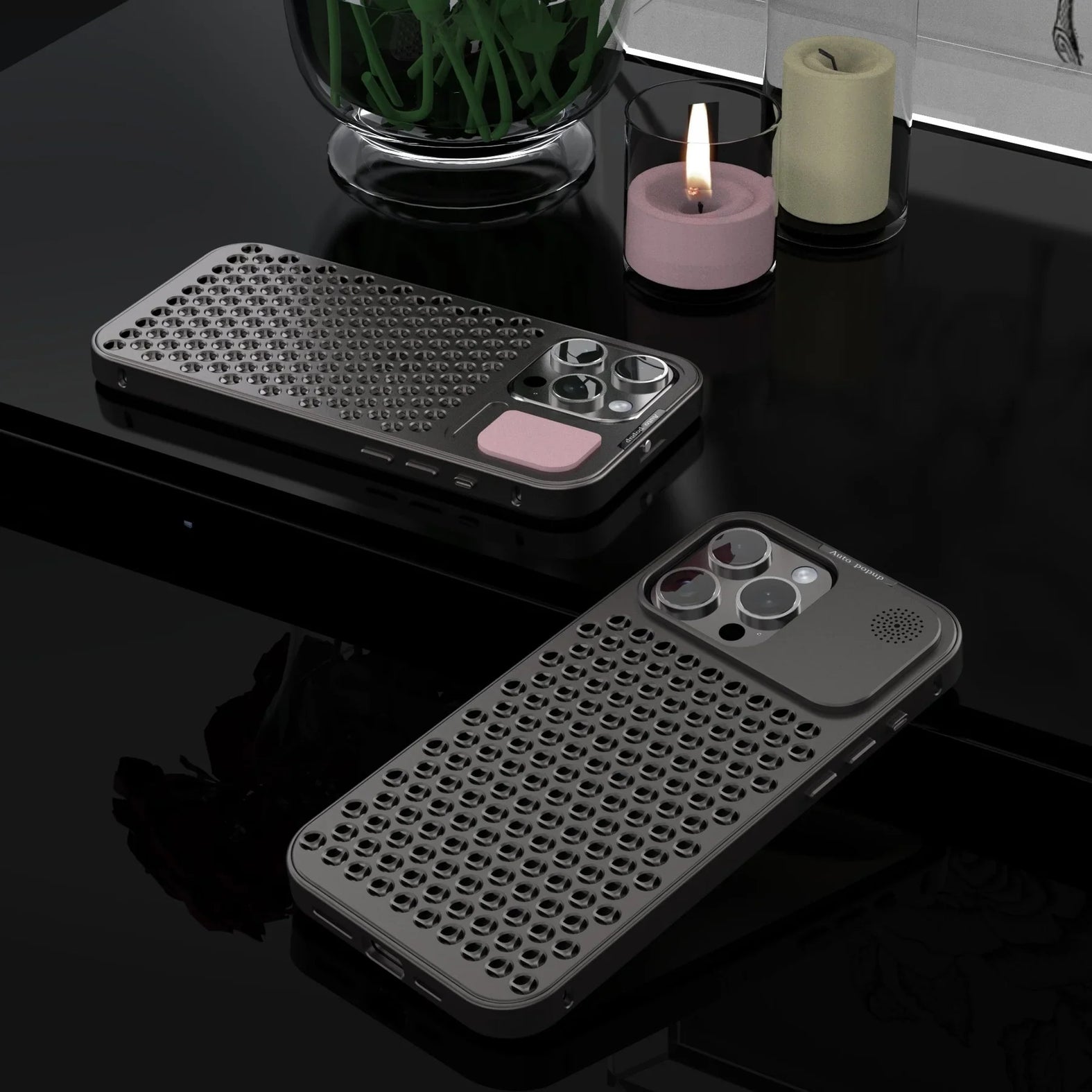 New Metal Hybrid Cover For iPhone 15 Pro Max