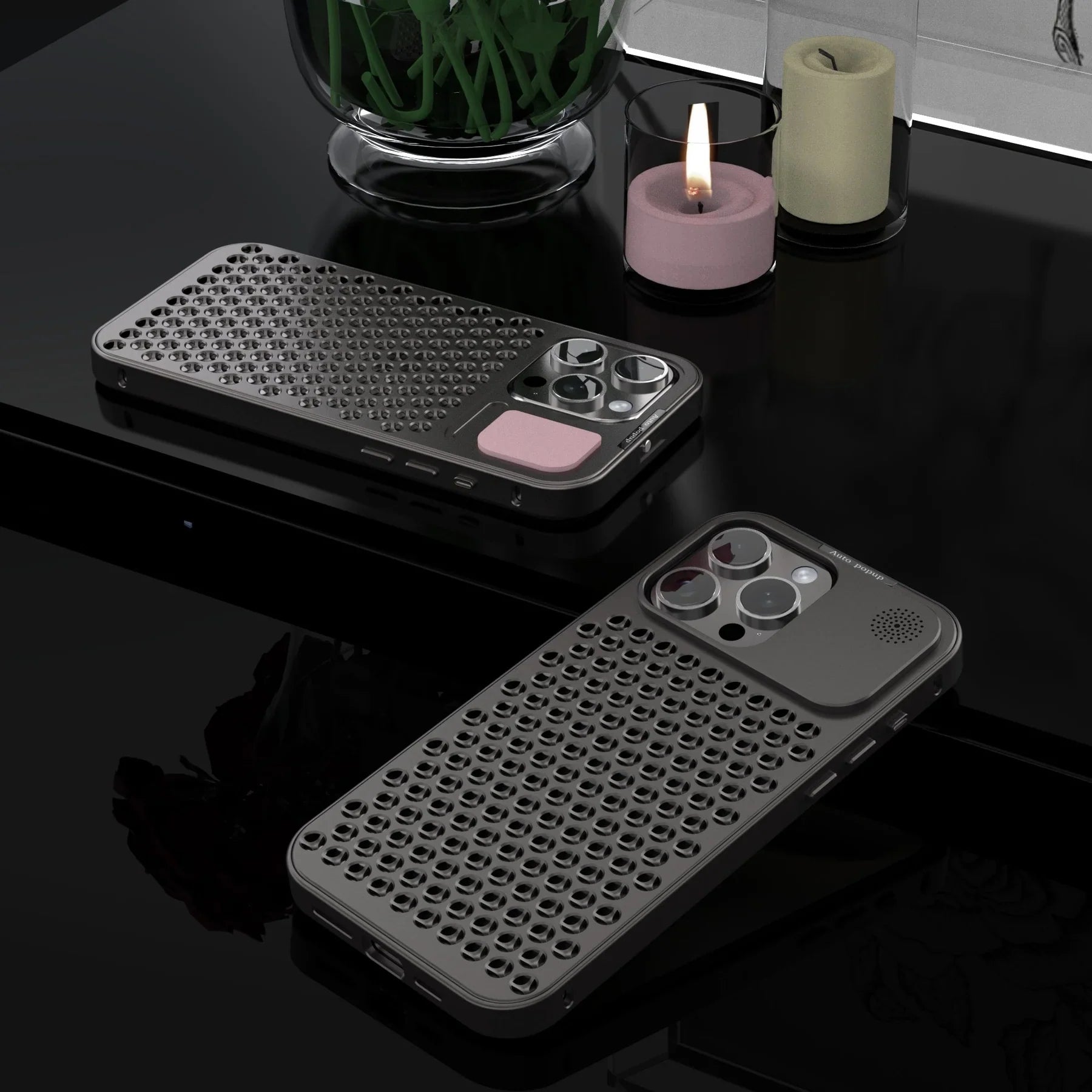 New Metal Hybrid Cover For iPhone 15 Pro Max