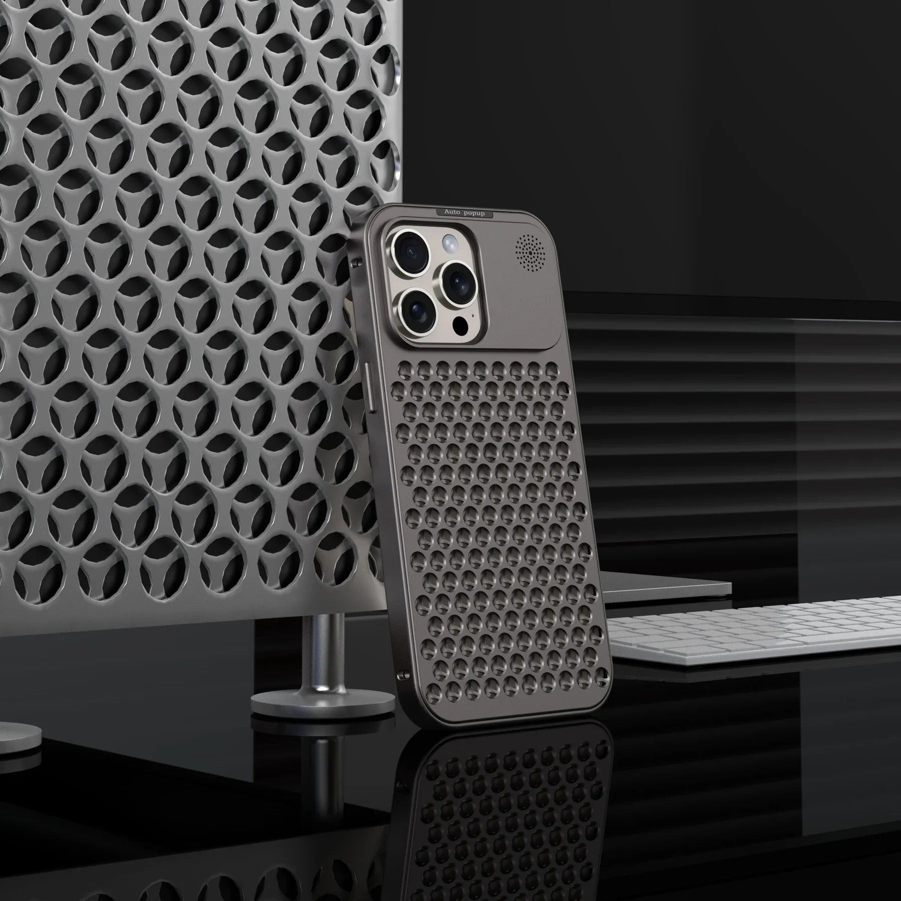New Metal Hybrid Cover For iPhone 15 Pro Max