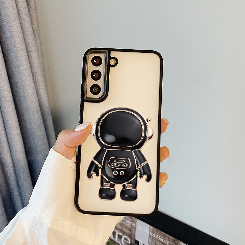 Astronaut Luxury Metal Camera Protection Shockproof Armor Case For Samsung S21 FE