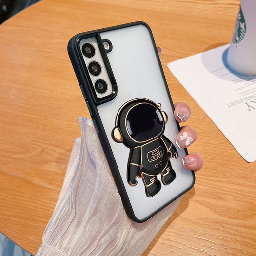 Astronaut Luxury Metal Camera Protection Shockproof Armor Case For Samsung S21 FE