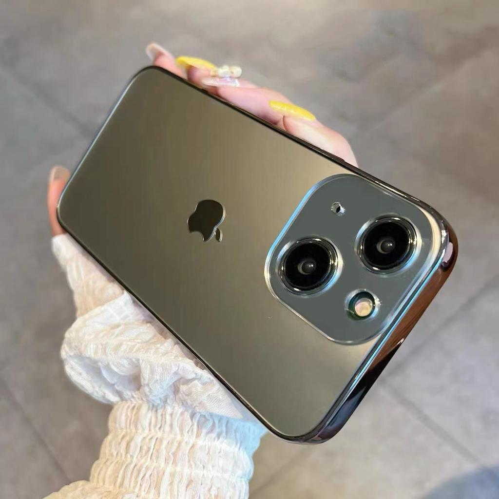Orignal Glossy Premium Glass Back Case For iPhone 14 Series