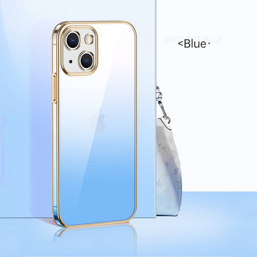 Premium Gradient Slim Soft Back Electroplated Glossy Bumper Case Cover for iPhone 13