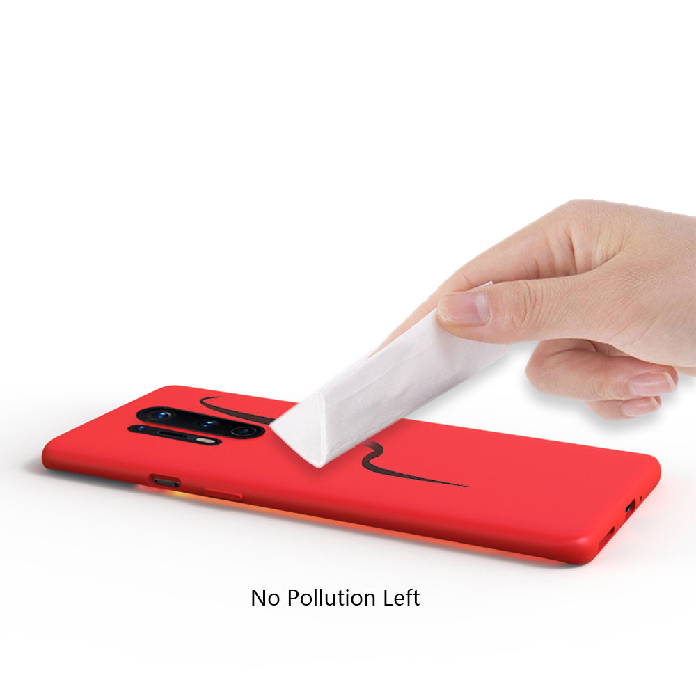 Premium Liquid Silicone Back Case Cover For OnePlus 8 Pro