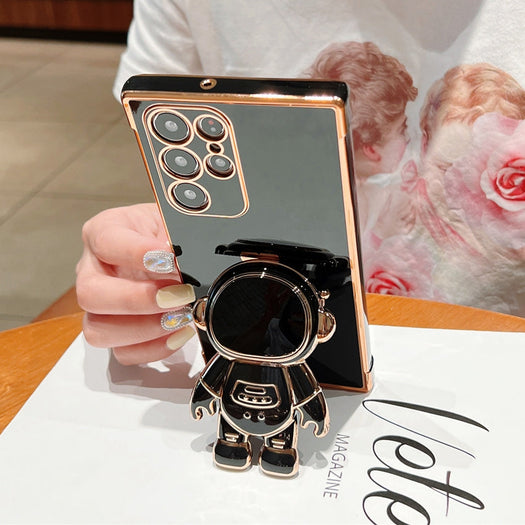 Astronaut Luxurious Gold Edge Back Case For Samsung Galaxy Note 20 Ultra