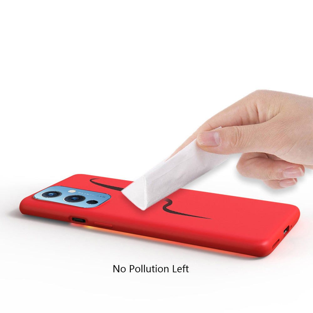 Premium Liquid Silicone Back Case Cover For OnePlus 9