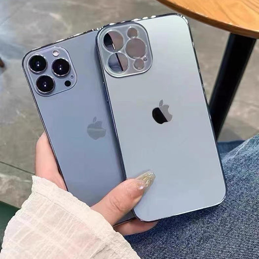 Orignal Glossy Premium Glass Back Case For iPhone 13 Pro Max