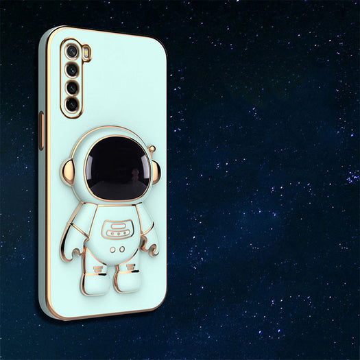 Astronaut Luxurious Gold Edge Back Case For OnePlus Nord