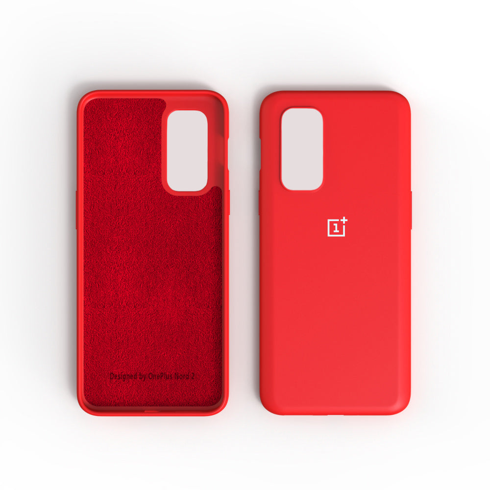 Premium Liquid Silicone Back Case Cover For OnePlus Nord 2