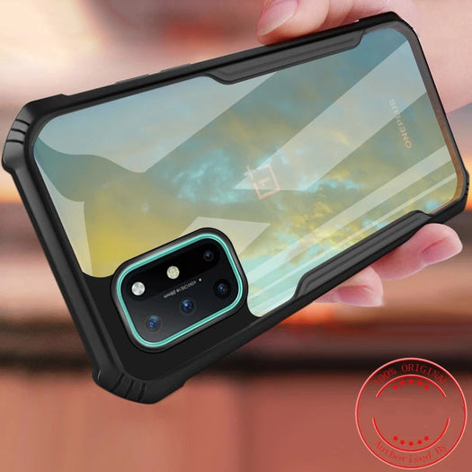 Anti-knock Heavy Duty Transparent Shockproof Bumper TPU + PC Back Case Cover for For OnePlus 8T - Premium Cases