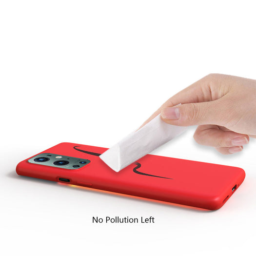 Premium Liquid Silicone Back Case Cover For OnePlus 9 Pro