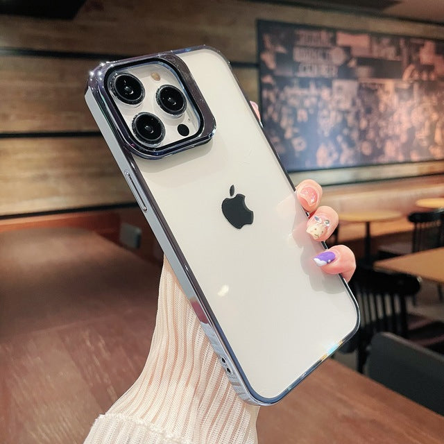 Transparent Camera Lens Stand Case For iPhone 13