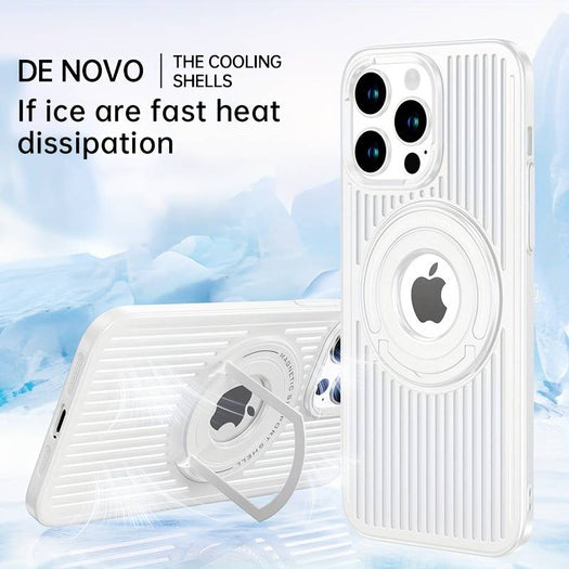 Frosted Magnetic Integrated Heat Dissipation Case For iPhone 15