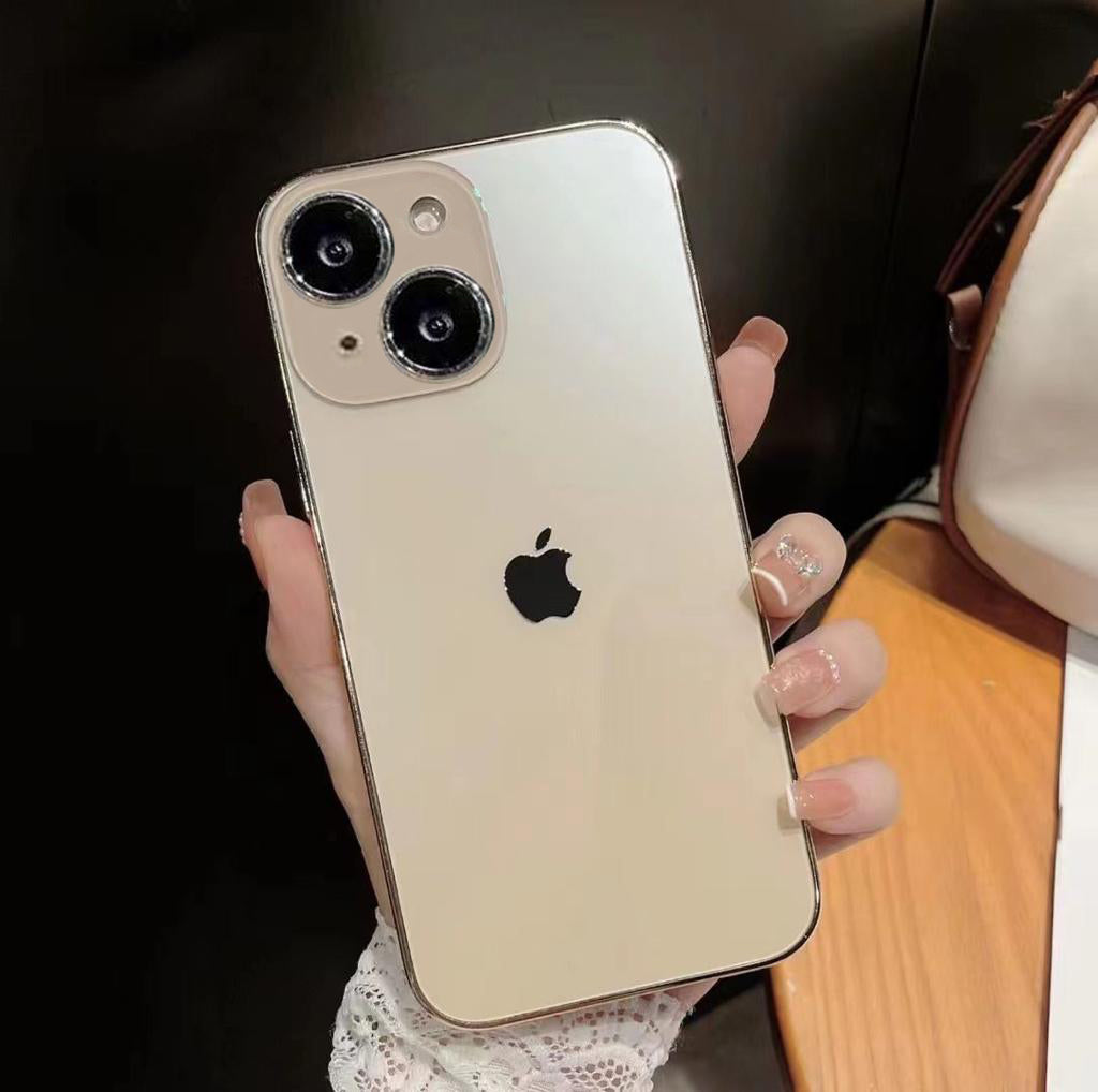 Orignal Glossy Premium Glass Back Case For iPhone 14 Pro Max