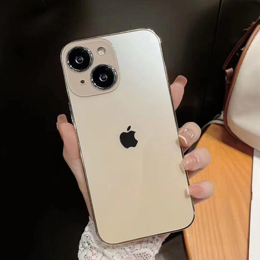 Orignal Glossy Premium Glass Back Case For iPhone 14 Series