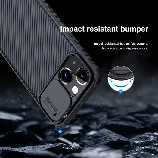 Nillkin Camshield Camera Protection Green Back Case For iphone 13 - planetcartonline