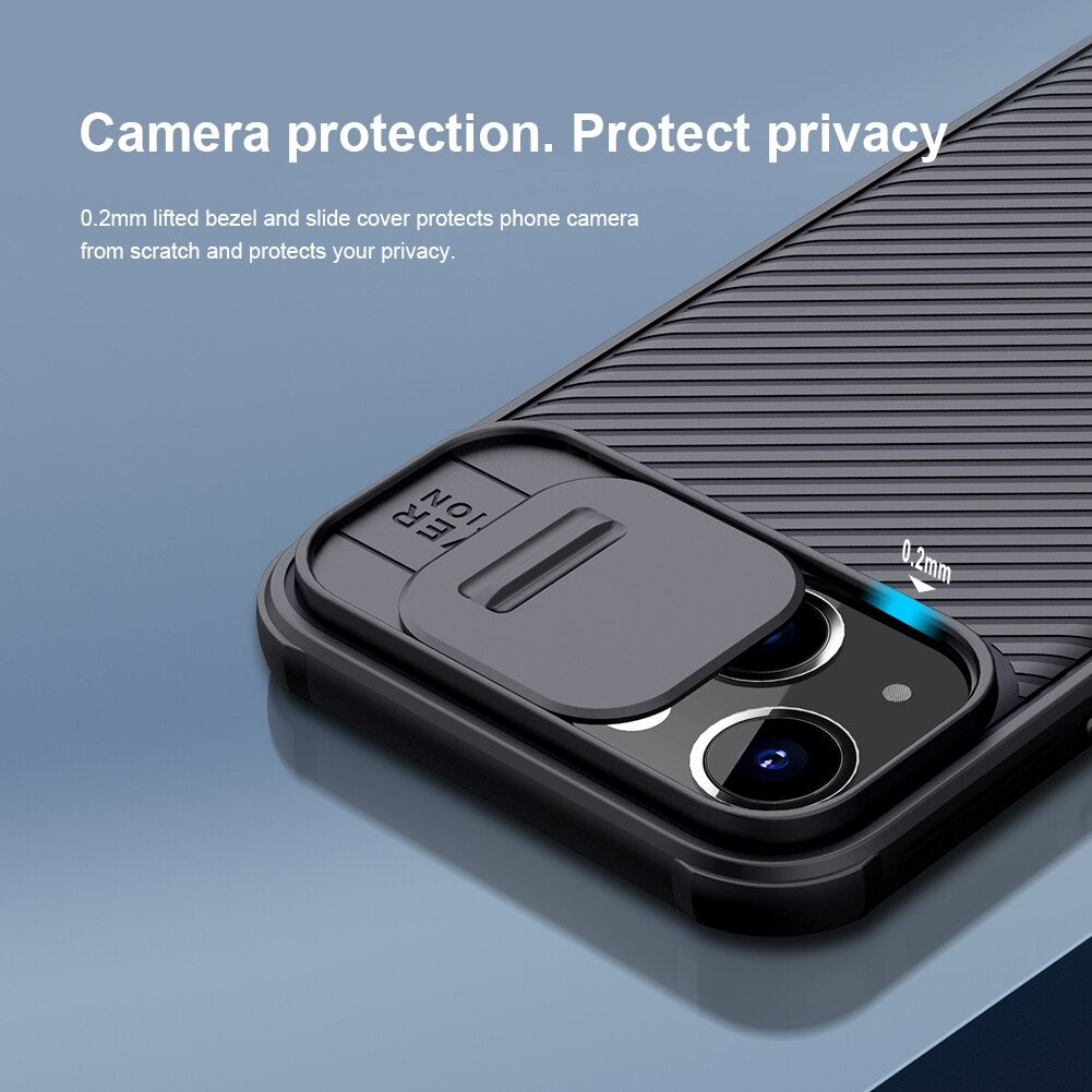 Nillkin Camshield Camera Protection Blue Back Case For iphone 13 Pro Max - planetcartonline