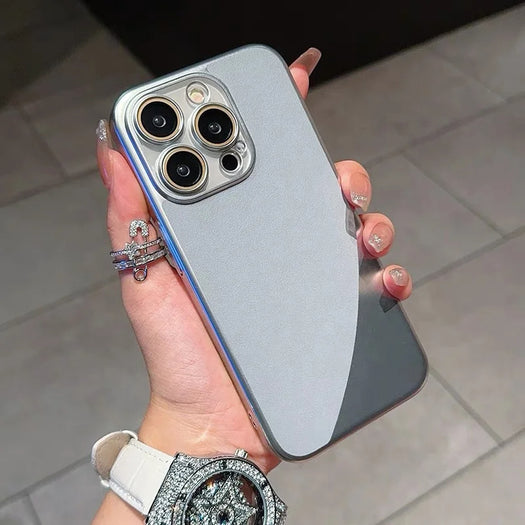 Ultra Thin Business Leather With Camera Protective Lens Case For iPhone