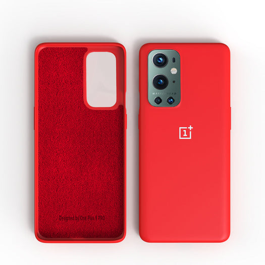 Premium Liquid Silicone Back Case Cover For OnePlus 9 Pro