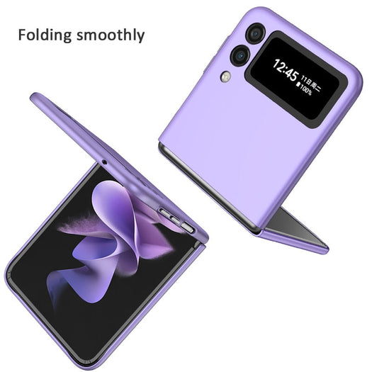 Premium Luxury Matte Hard Ring Holder Stand Case for Samsung Galaxy Z Flip 3