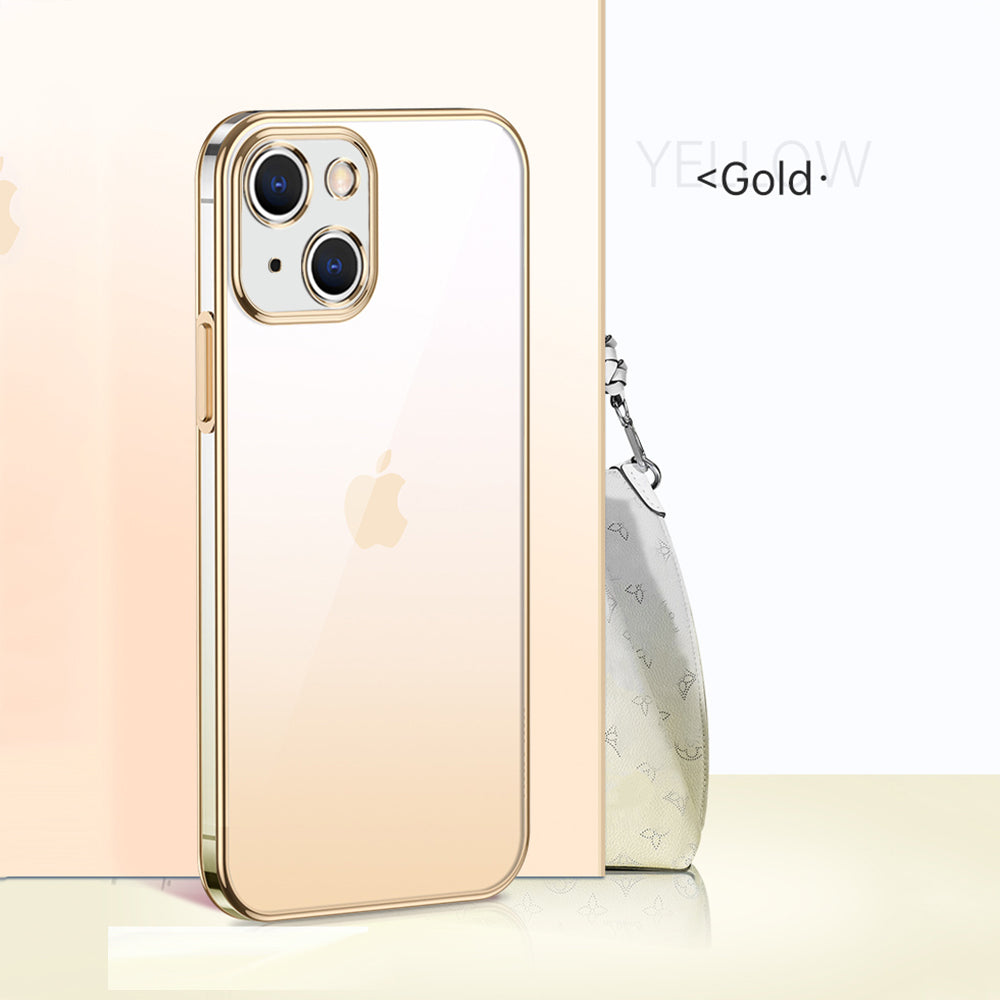 Premium Gradient Slim Soft Back Electroplated Glossy Bumper Case Cover for iPhone
