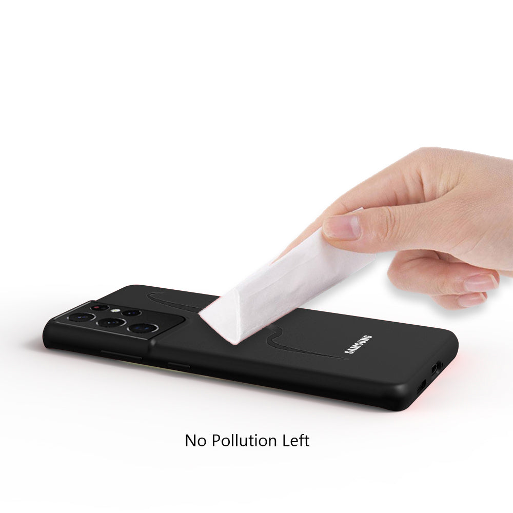 Premium Liquid Silicone Back Case Cover For Samsung Galaxy S21 Ultra