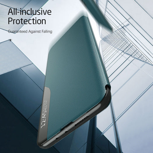 PU Leather Smart View Stand Flip Case For Oneplus 10 Pro