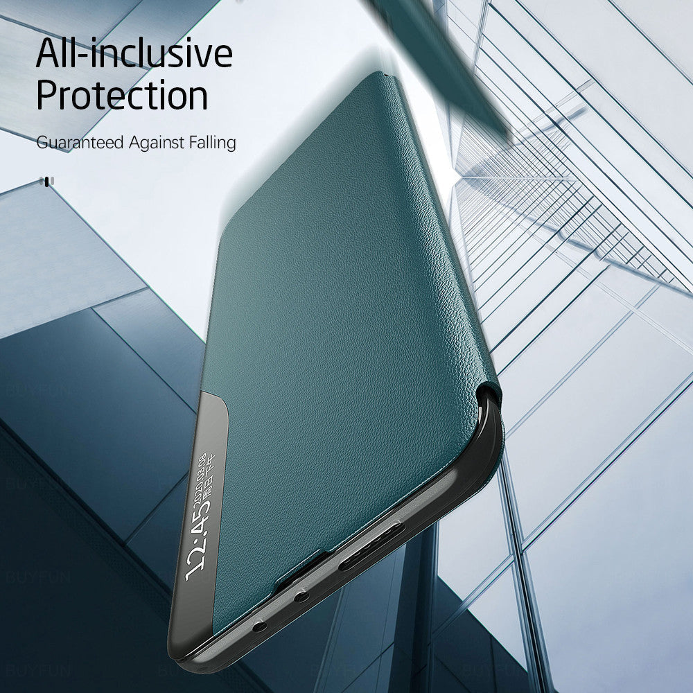 PU Leather Smart View Stand Flip Case For Oneplus 10 Pro