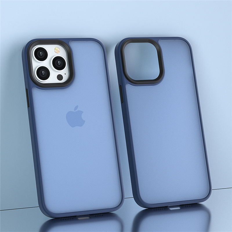 Forsted Transparent Matt Shockproof Heavy Duty Bumper TPU + PC Back Case Cover for iPhone 15 Pro Max