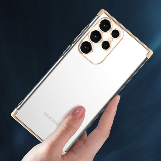 Luxury Transparent Clear Back TPU Case For Samsung Galaxy S22 Plus - Premium Cases