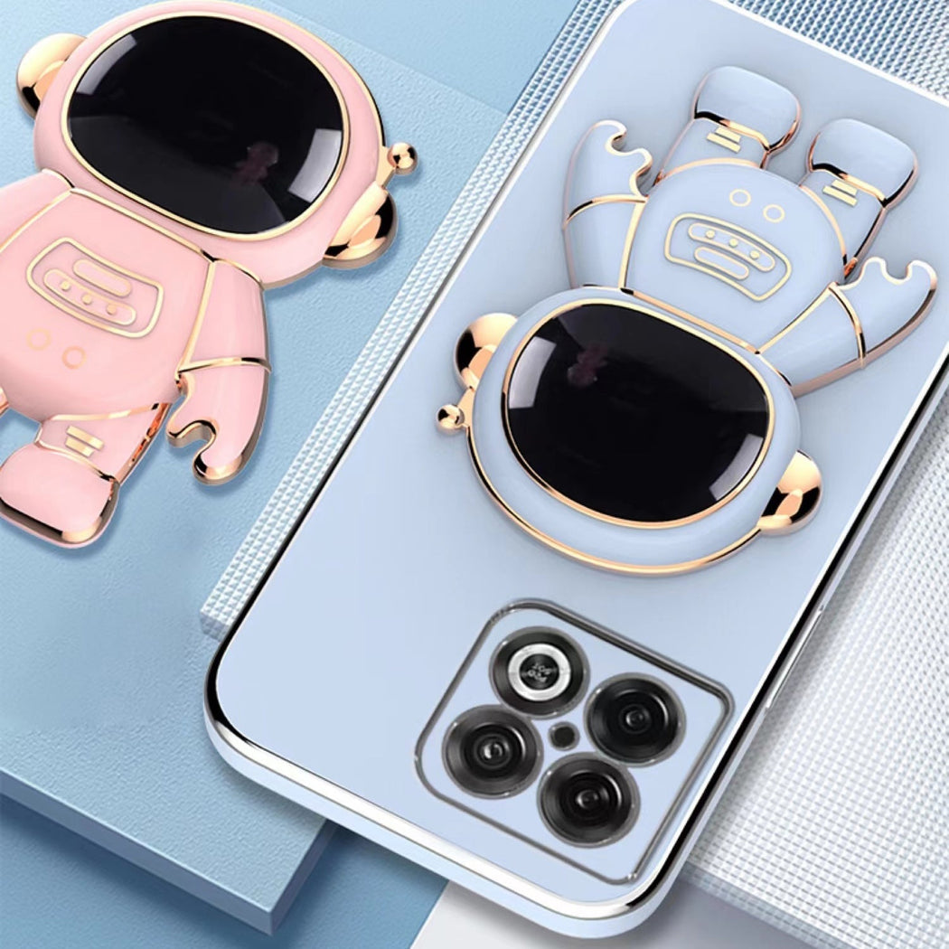 Astronaut Luxurious Gold Edge Back Case For OnePlus 10 Pro