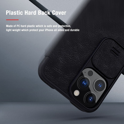 Nillkin Qin Leather Flip Case For iPhone 13 Pro Max - planetcartonline