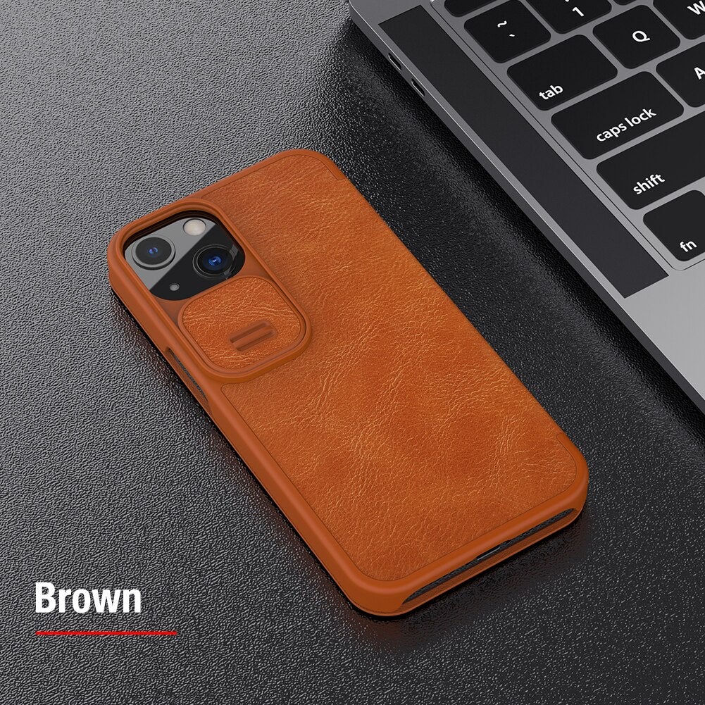 Nillkin Qin Leather Flip Case For iPhone 13 - planetcartonline